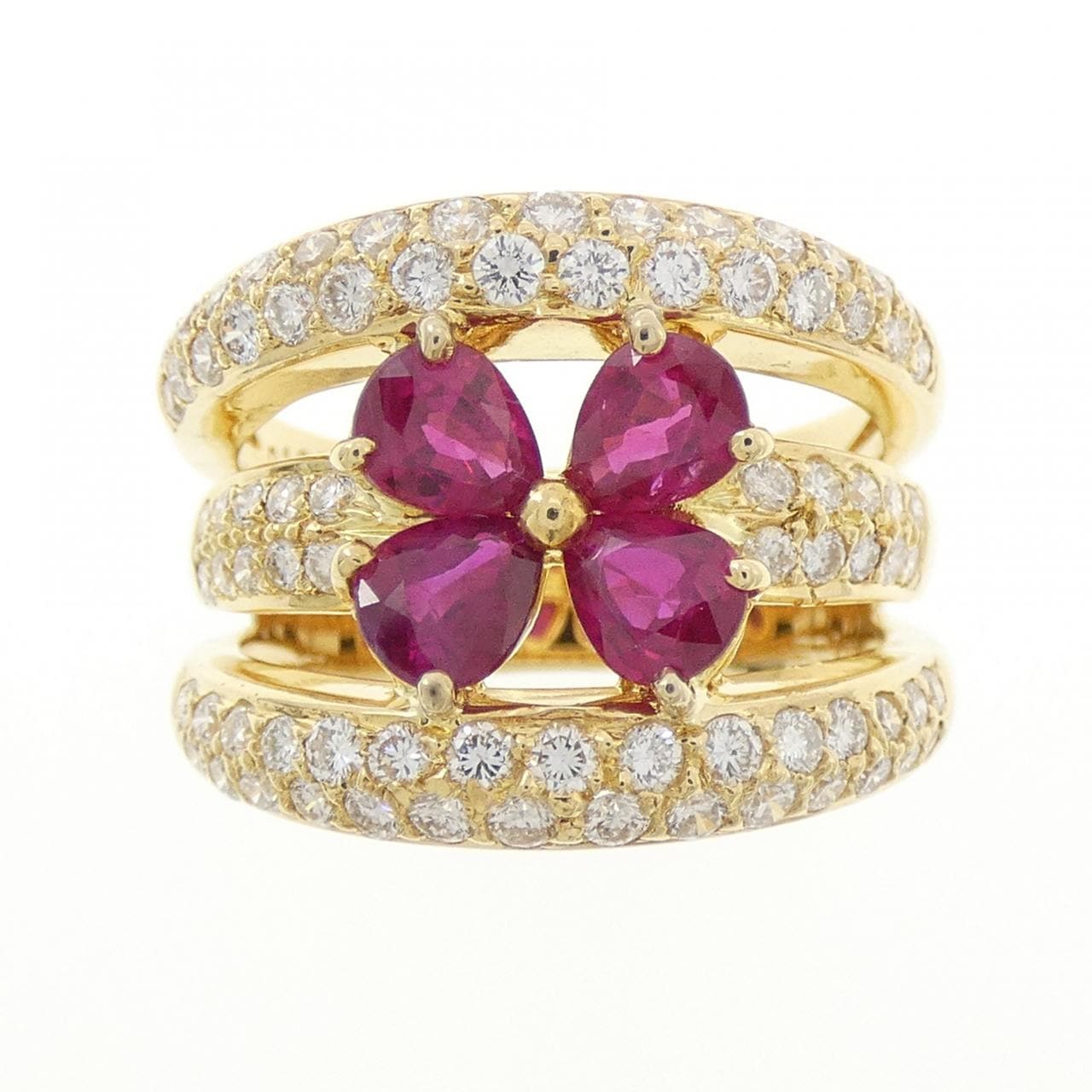 ポンテヴェキオ フラワー リング 1.59CT