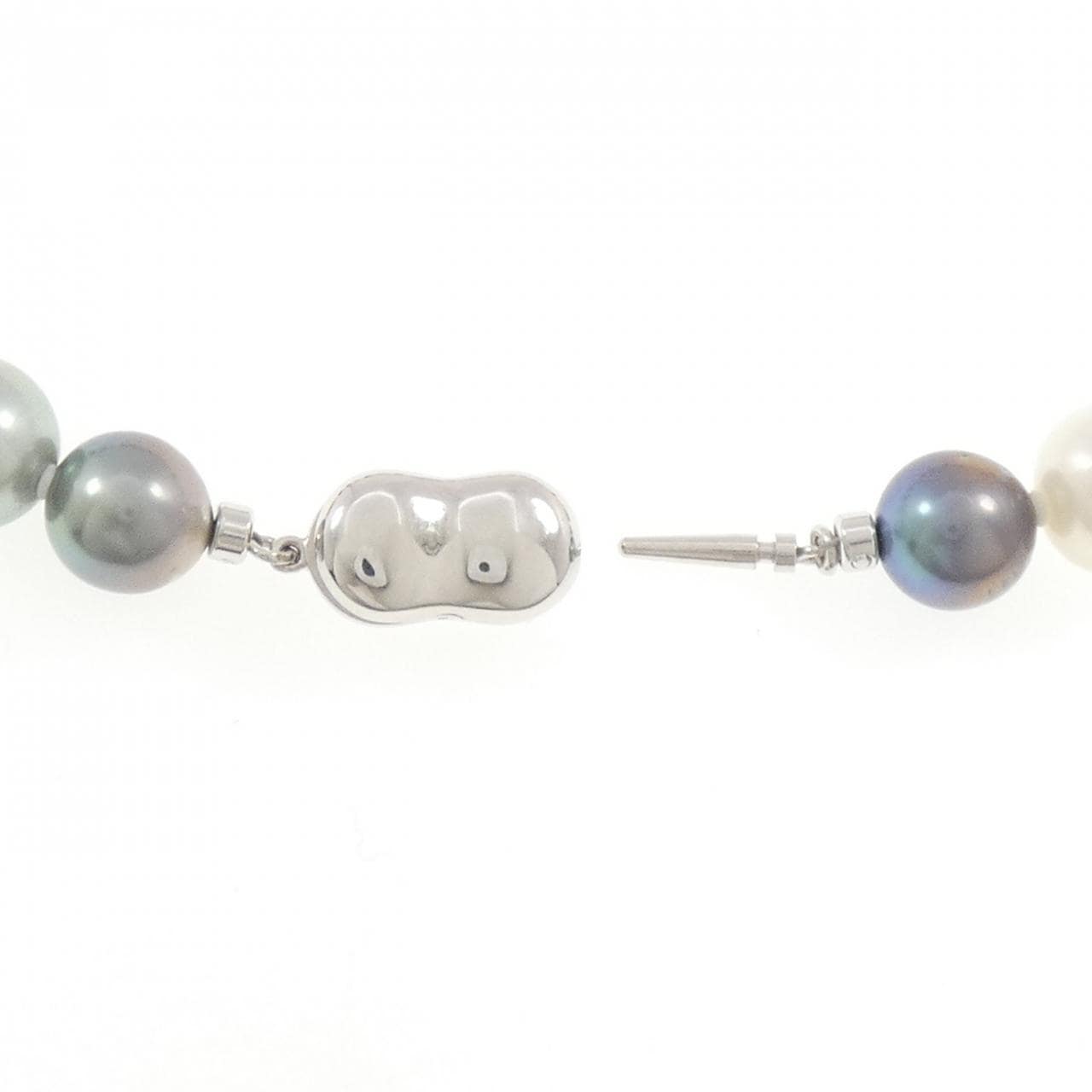シルバークラスプ パール ネックレス 8.5-12mm