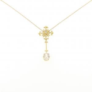 K18YG ムーンストーン ネックレス 0.75CT