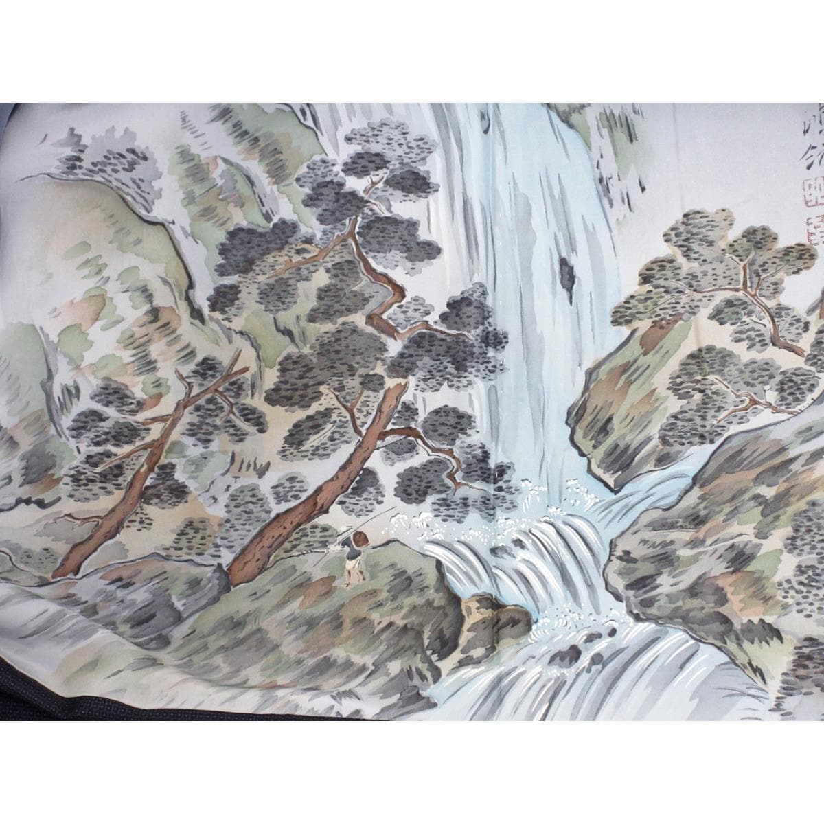 男物【大島紬】１００山　きもの・羽織・長襦袢　３点セット