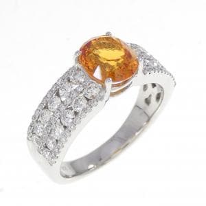 K18WG サファイヤ リング 1.795CT