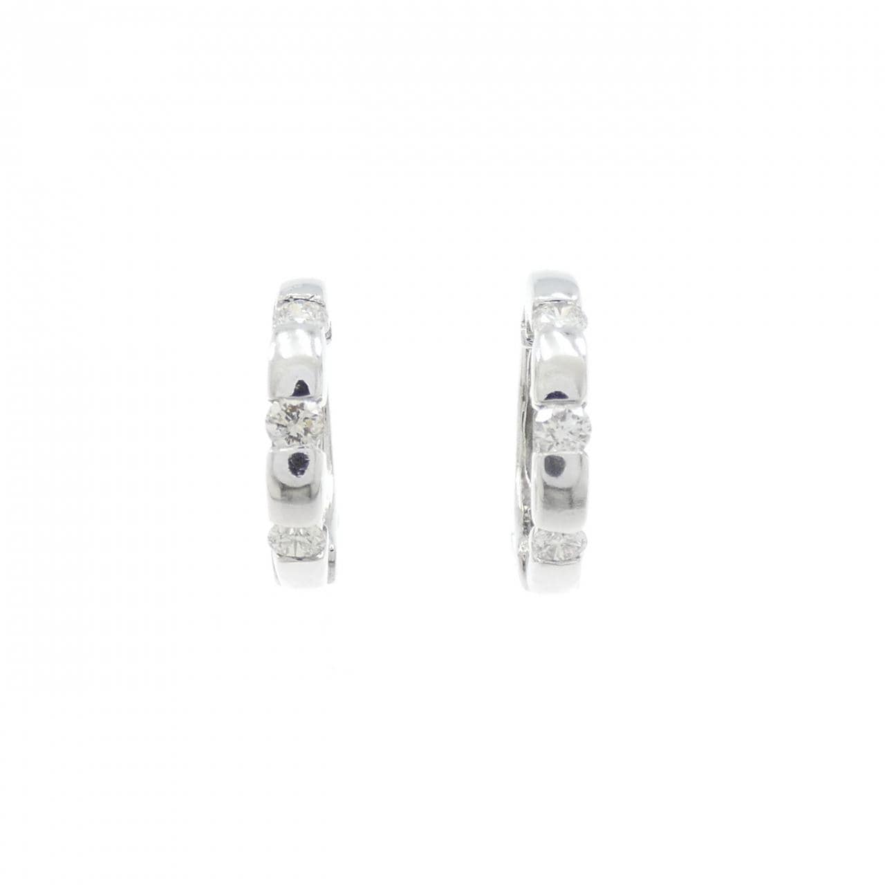 K14WG ダイヤモンド イヤリング 0.30CT