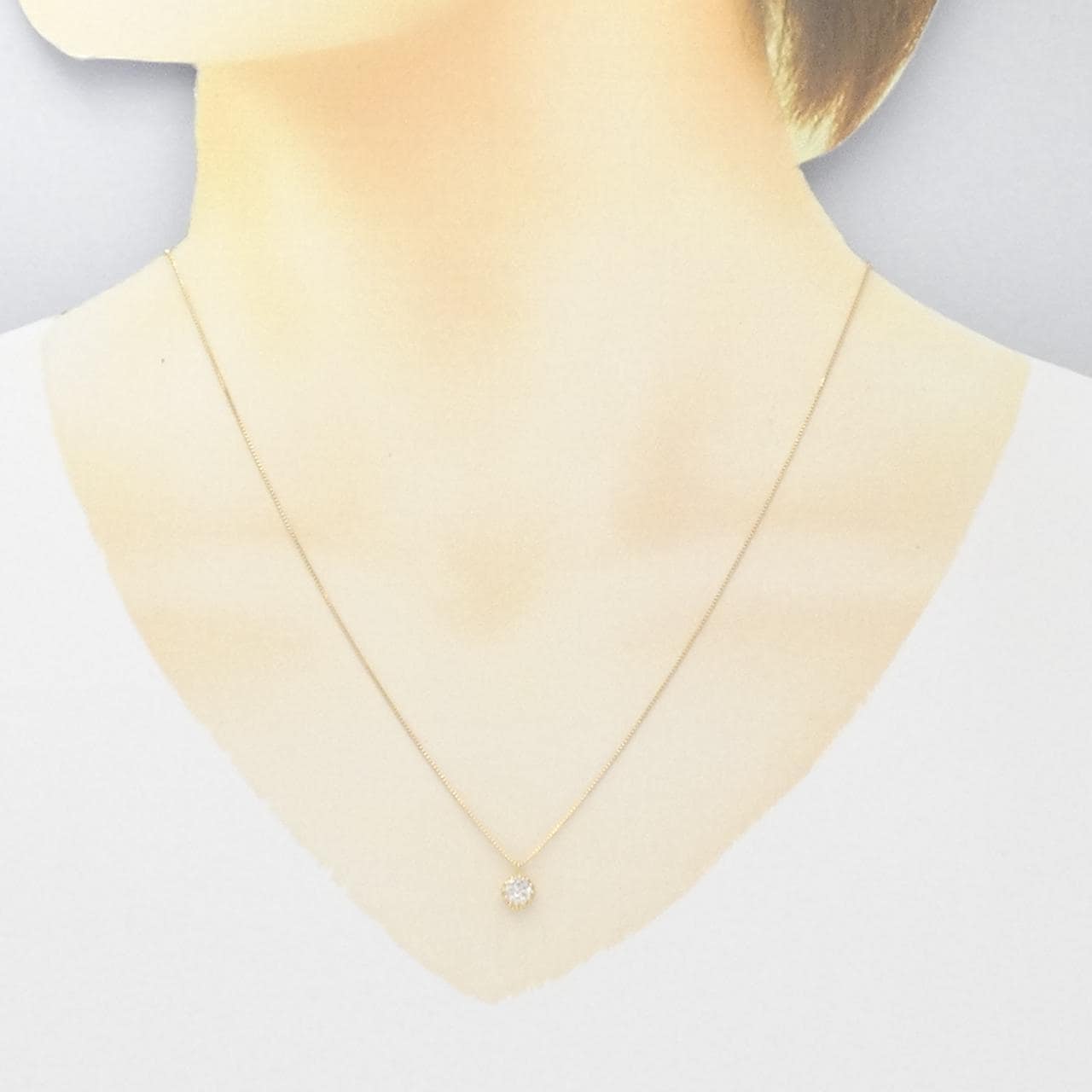 コメ兵｜K18YG ダイヤモンド ネックレス 0.316CT｜ジュエリー
