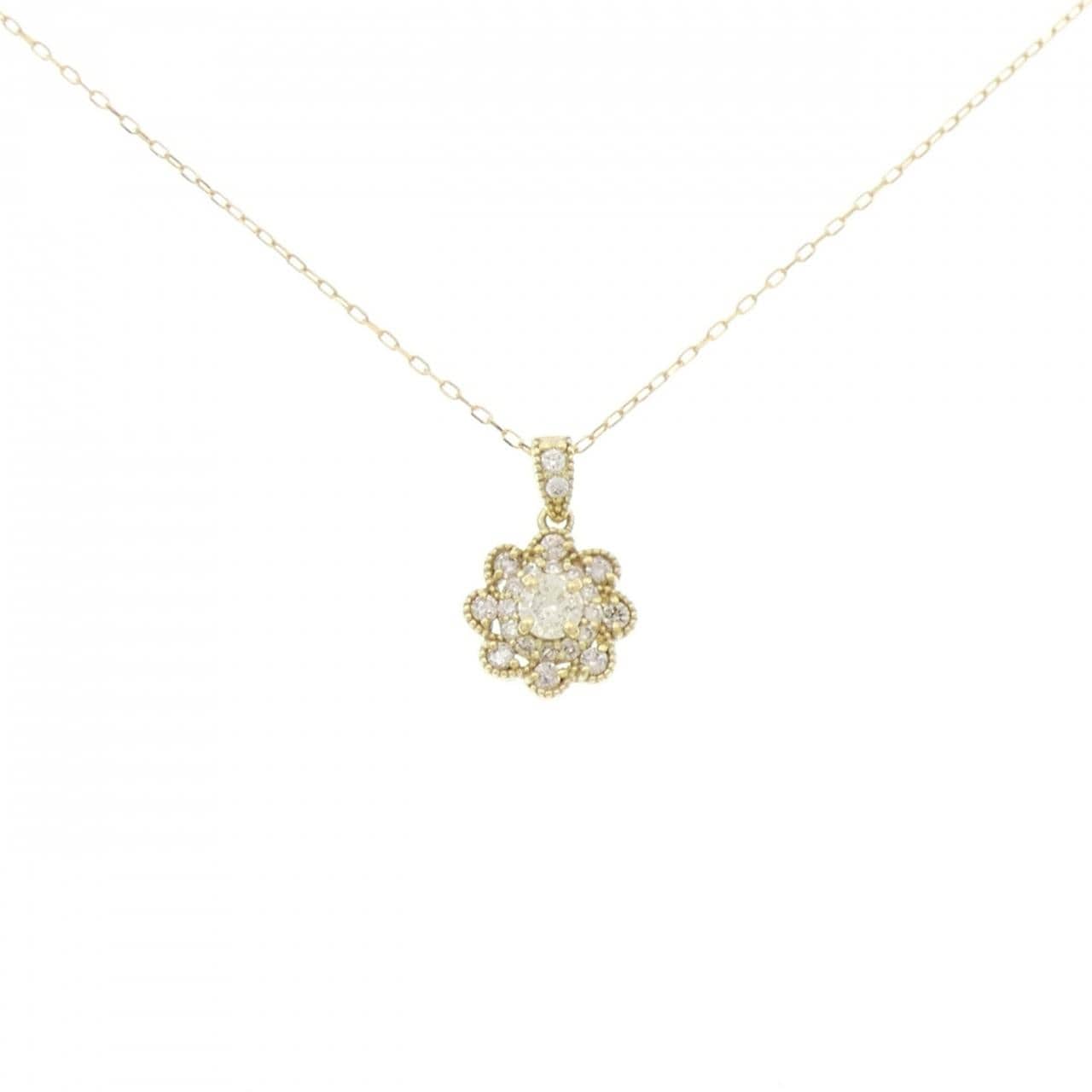 【新品】K18YG ダイヤモンド ネックレス 0.25CT