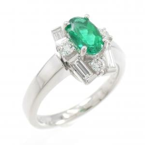 PT900 エメラルド リング 0.55CT