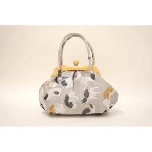 【新品】がま口バッグ　ねこ
