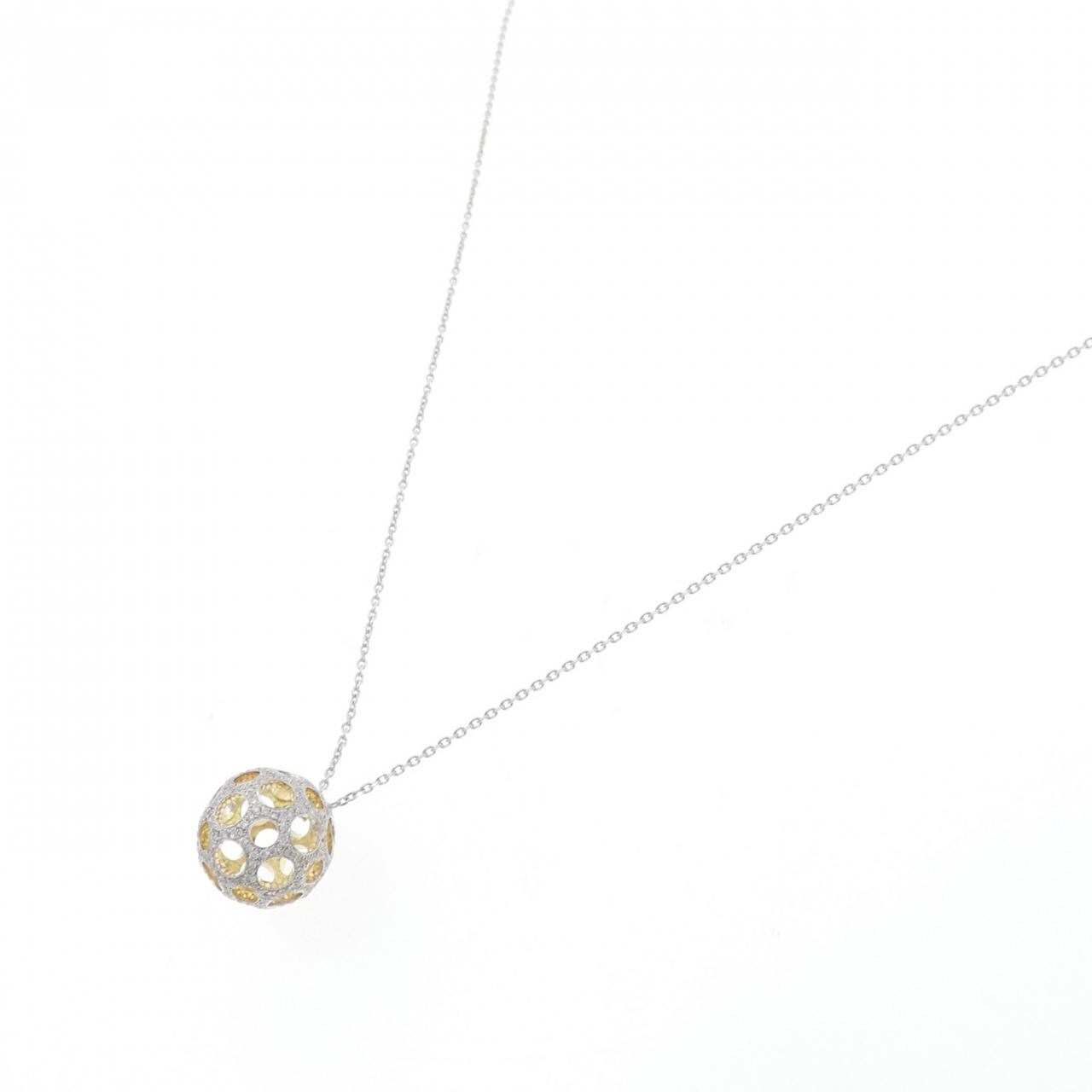 K18WG/K18YG ダイヤモンド ネックレス 0.45CT