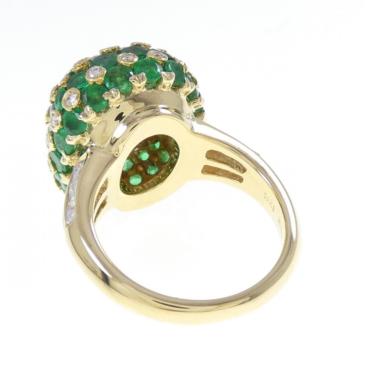 750YG エメラルド リング