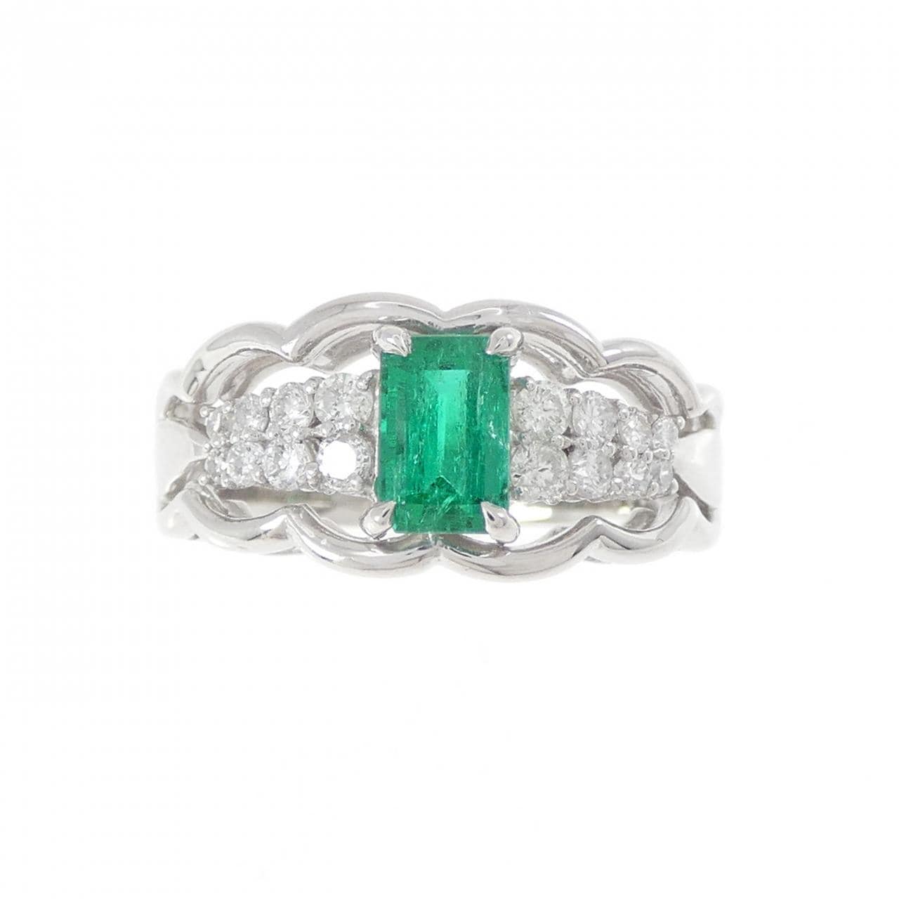 PT900 エメラルド リング 0.56CT