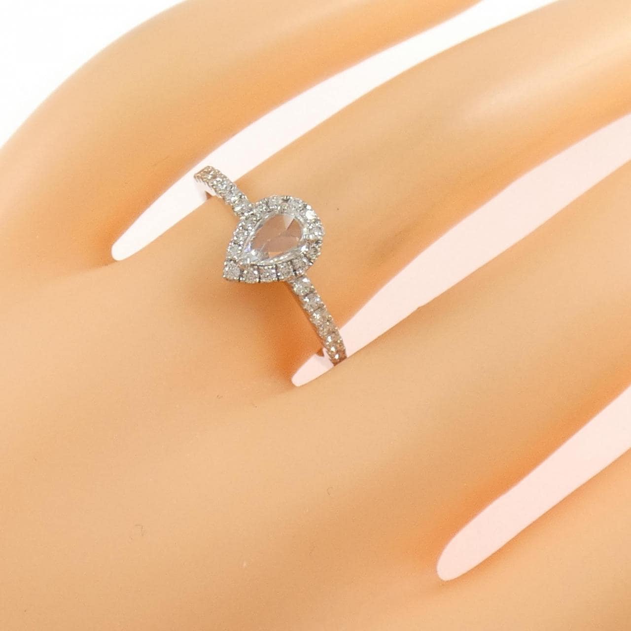 PT900 ダイヤモンド リング 0.211CT E VS1 ファンシーカット