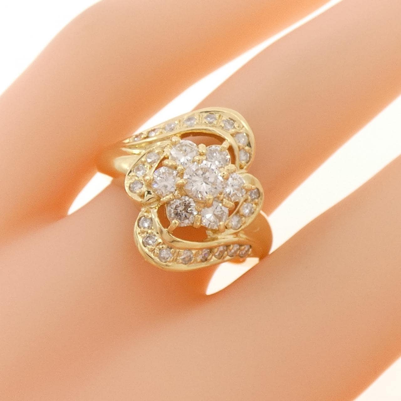 K18YG ダイヤモンド リング 1.00CT