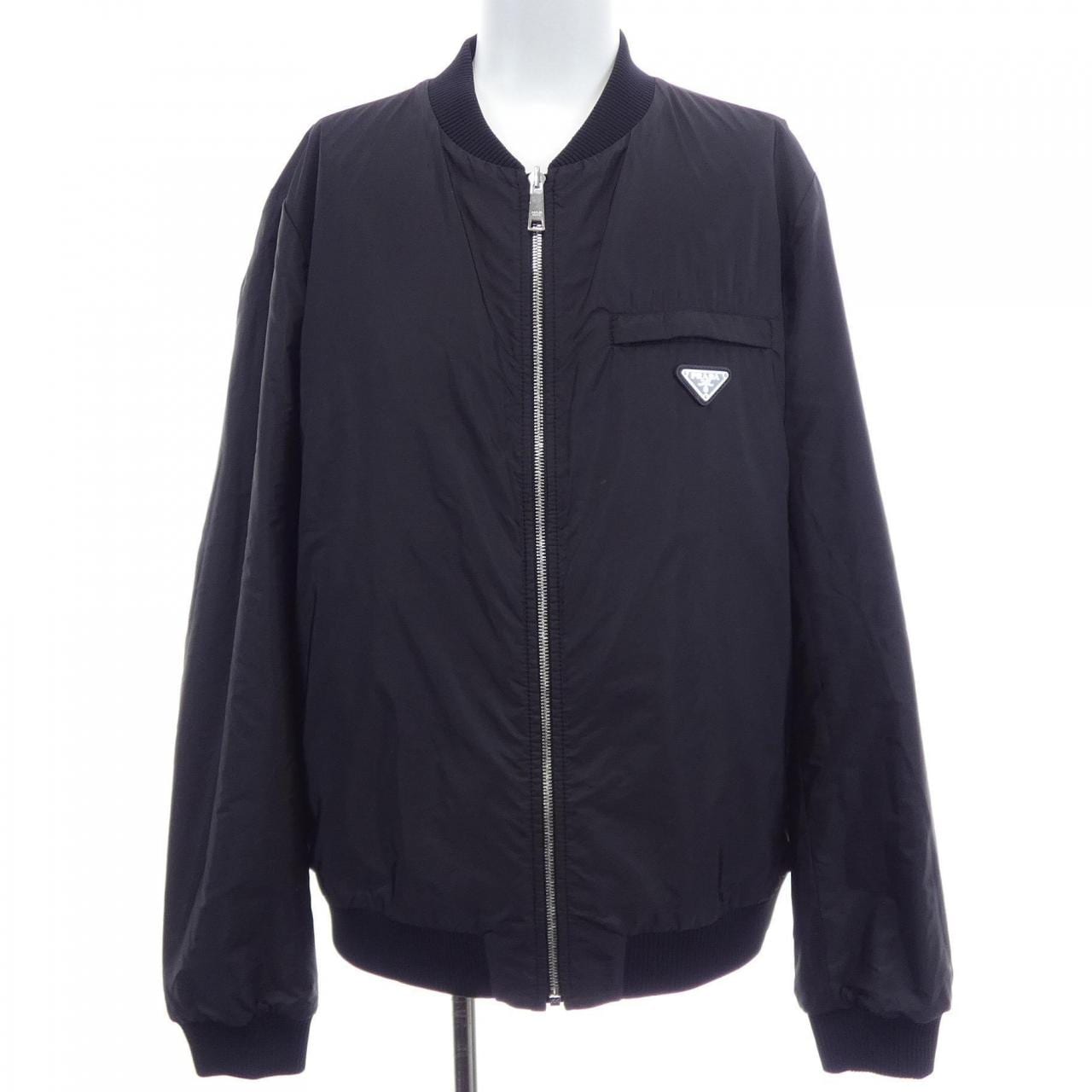 プラダ PRADA ボンバージャケット　トライアングルロゴ UPW280 SOOO 038 レザージャケット