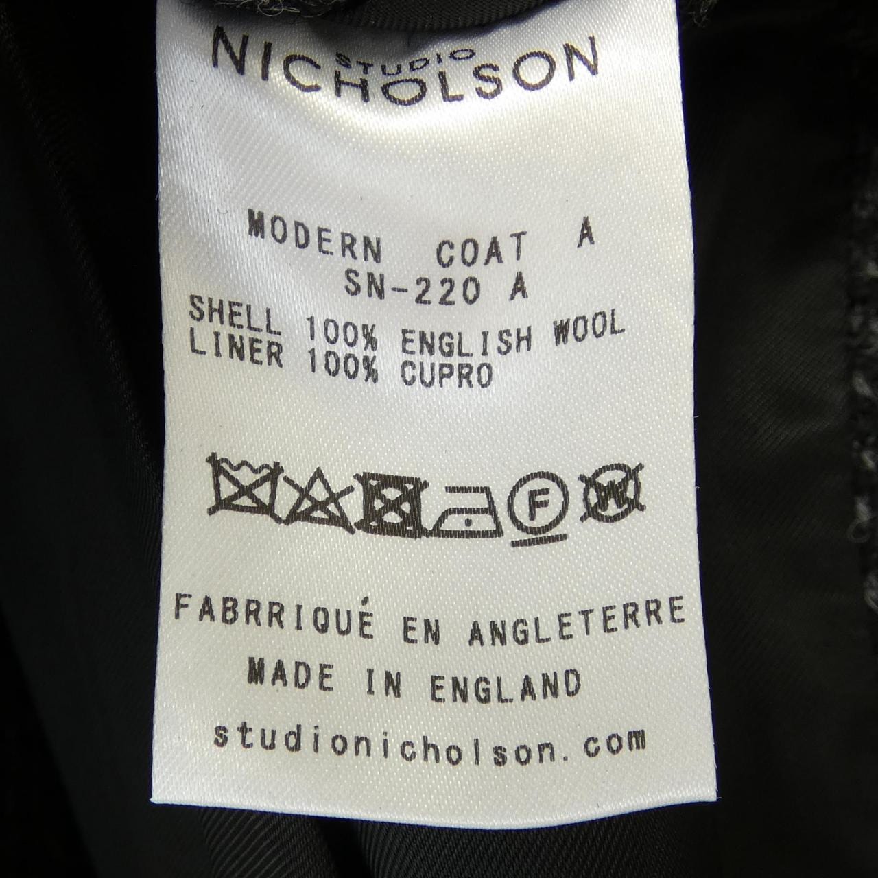 スタジオニコルソン STUDIO NICHOLSON コート