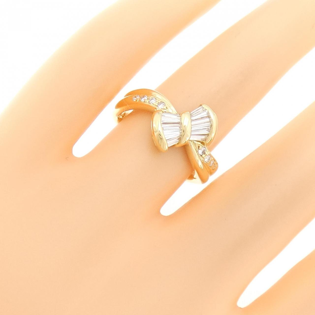 K18YG ダイヤモンド リング 0.47CT