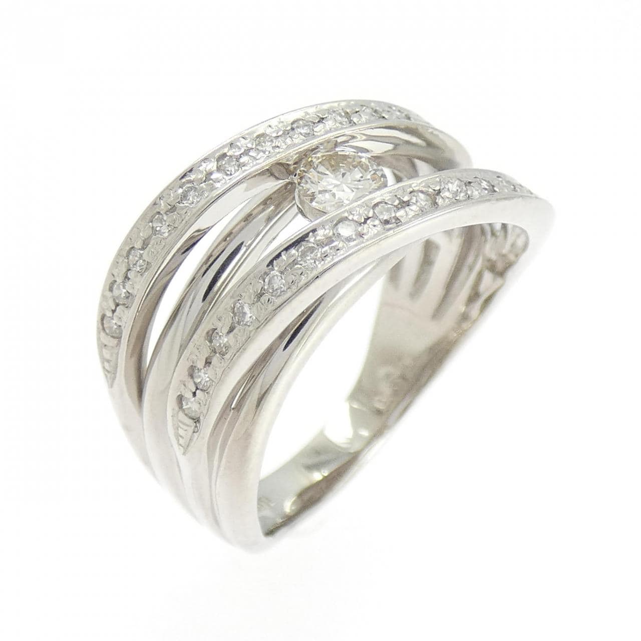 K18WG ダイヤモンド リング 0.30CT