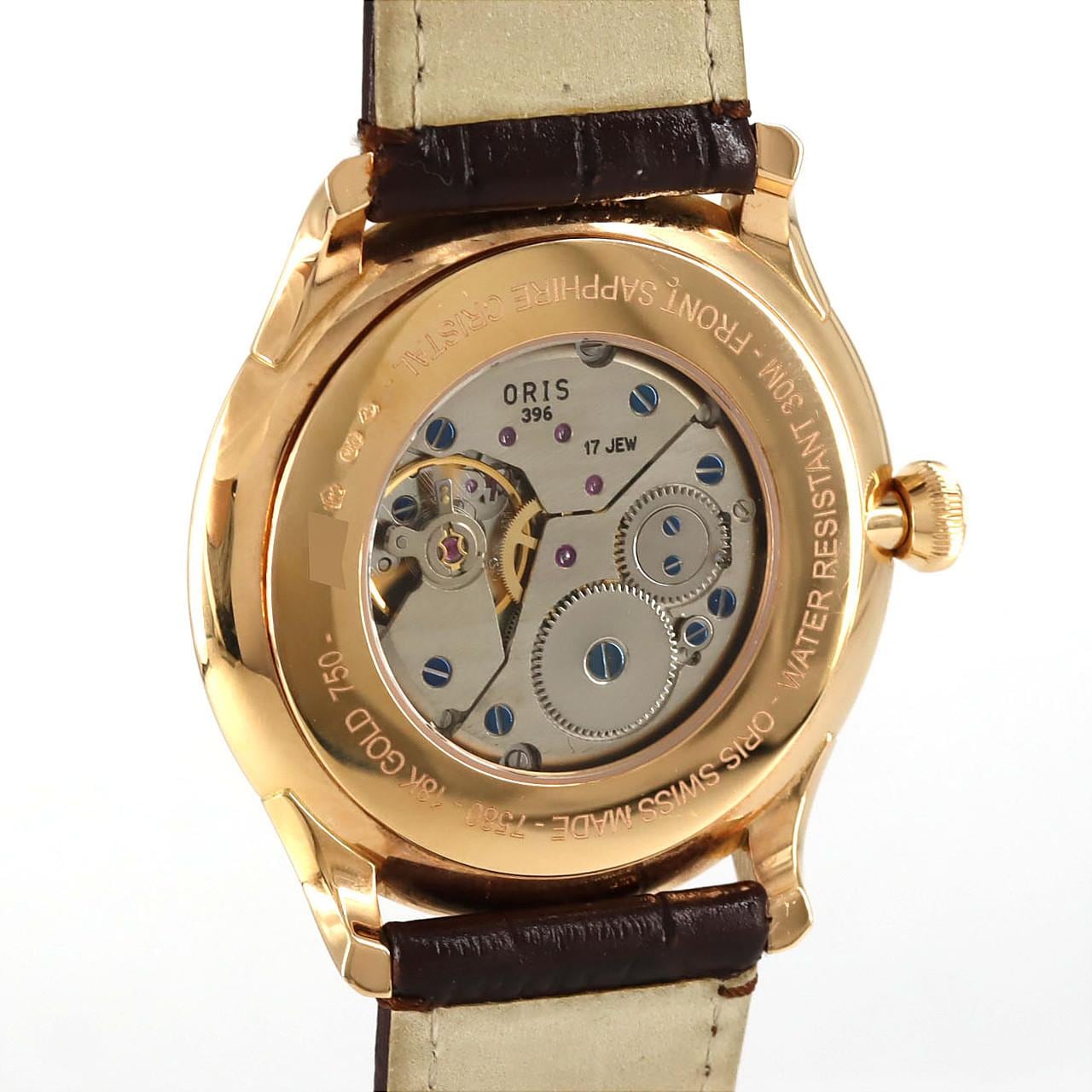 【ノーメンテナンス還元価格】オリス アートリエ ハンドワインディングスモールセコンド PG 01 396 7580 6051-Set PG･RG 手巻