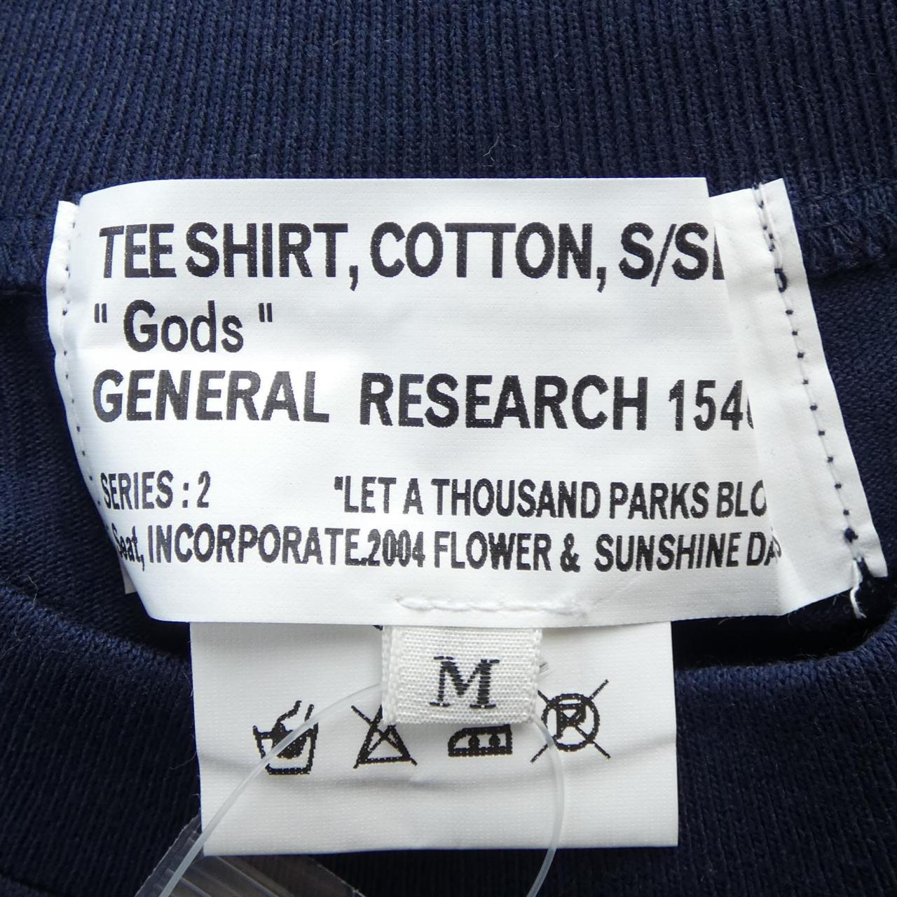 GENERAL RESEARCH Tシャツ