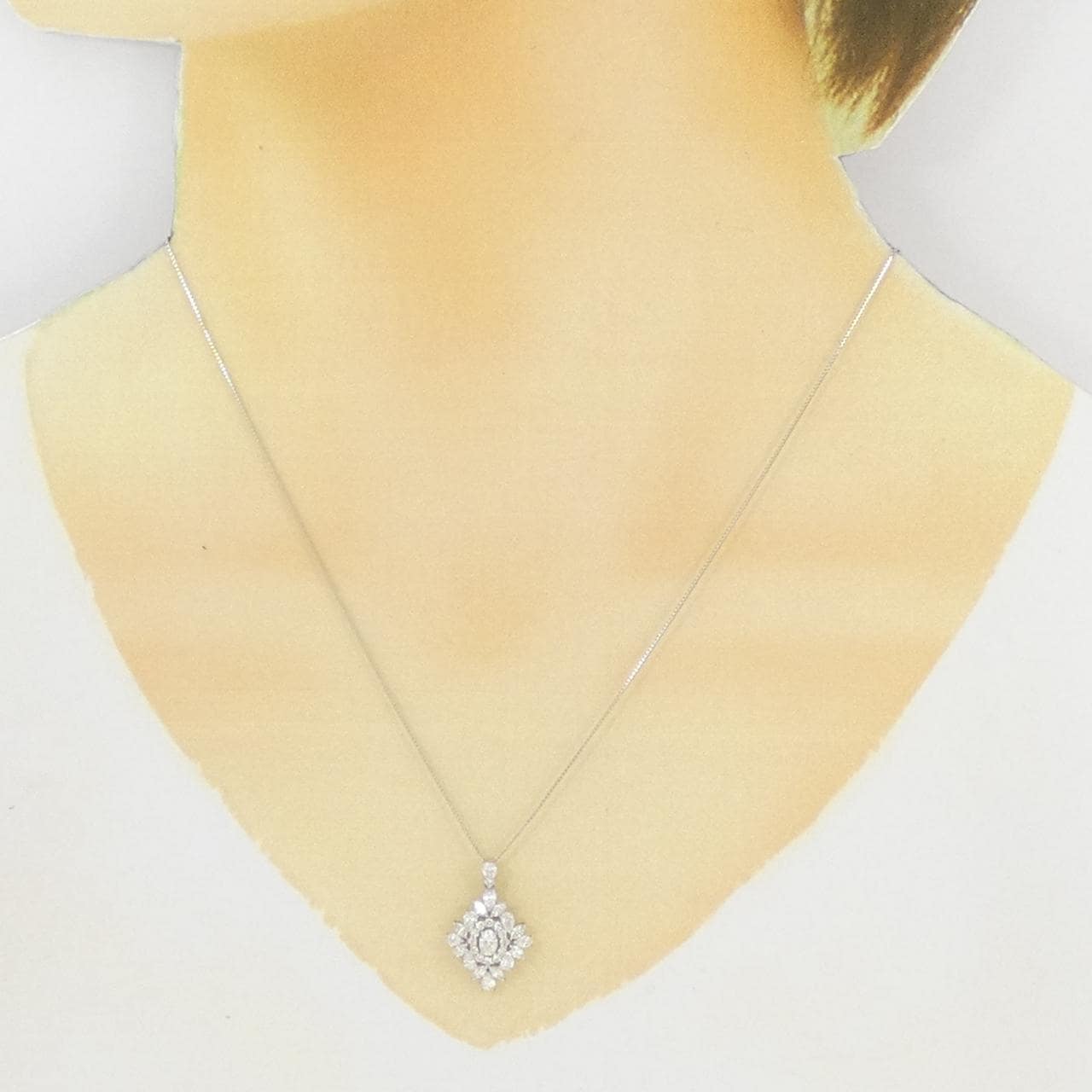 【新品】PT ダイヤモンド ネックレス 1.00CT