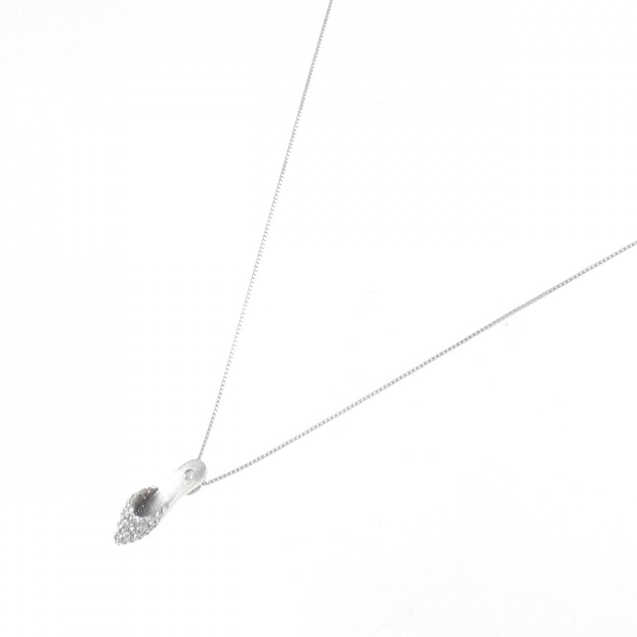 K18WG ダイヤモンド ネックレス 0.24CT
