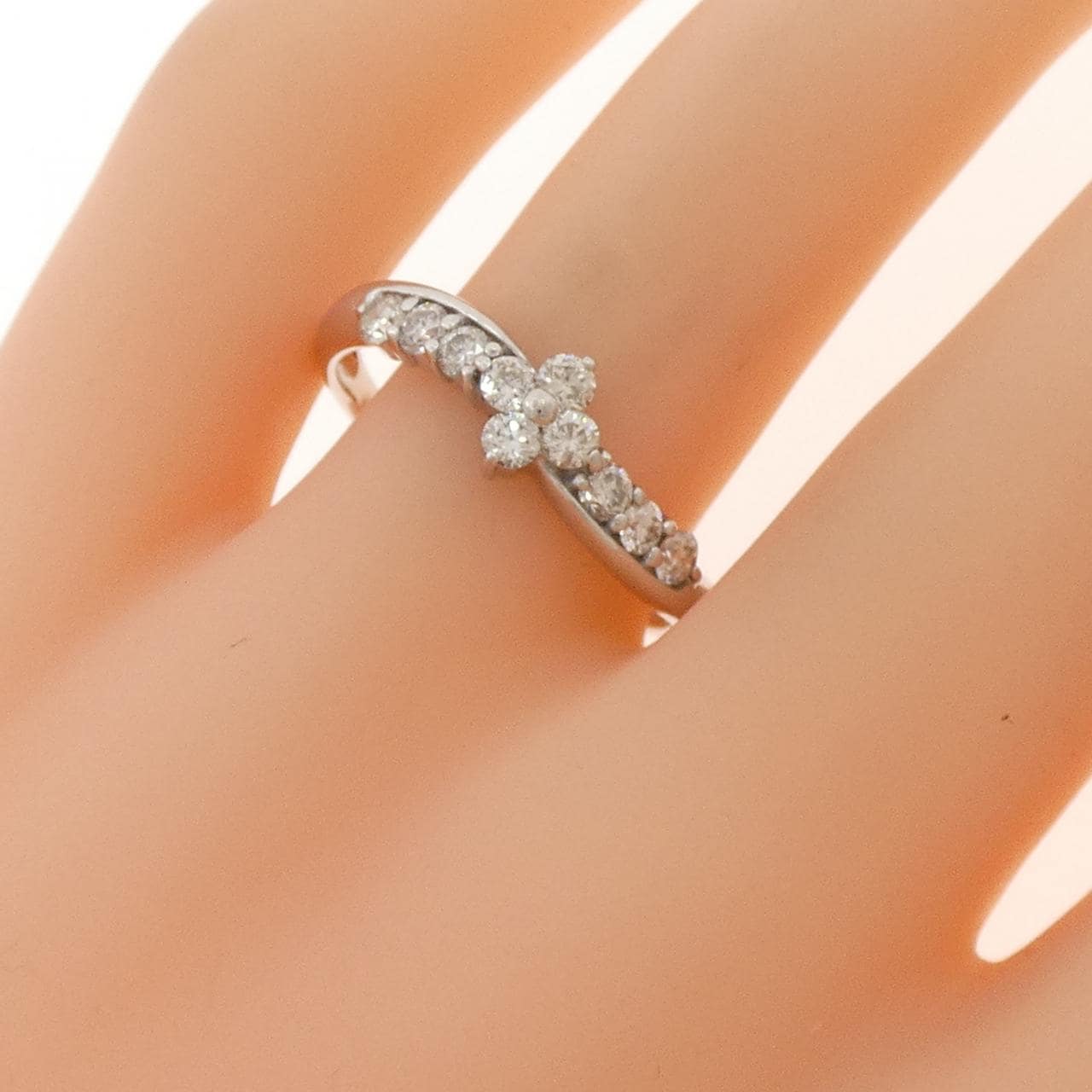 K18WG ダイヤモンド リング 0.50CT