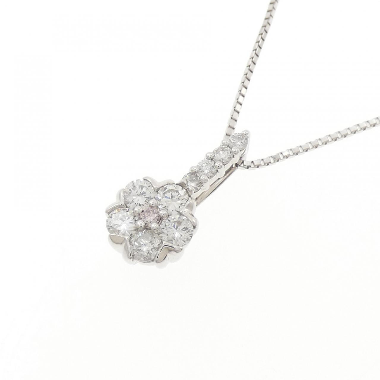 K18WG ダイヤモンド ネックレス 0.50CT