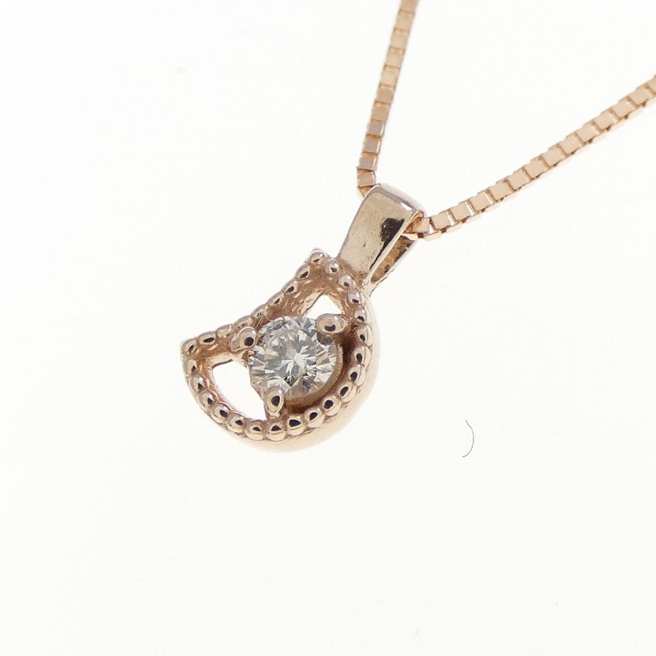 K10PG ダイヤモンド ネックレス 0.03CT
