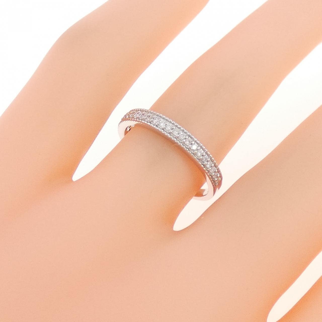 K18WG ダイヤモンド リング 0.13CT