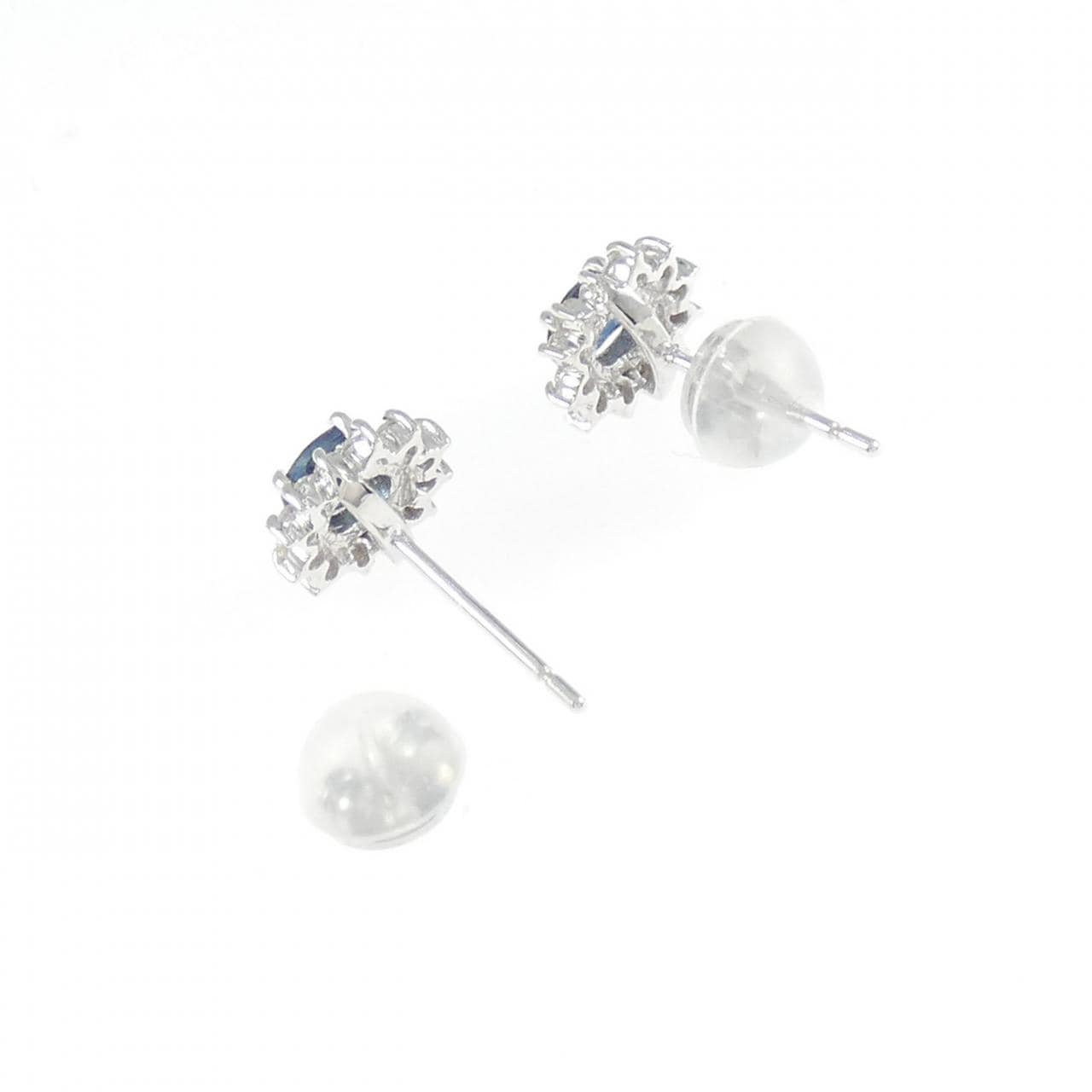 K18WG サファイヤ ピアス