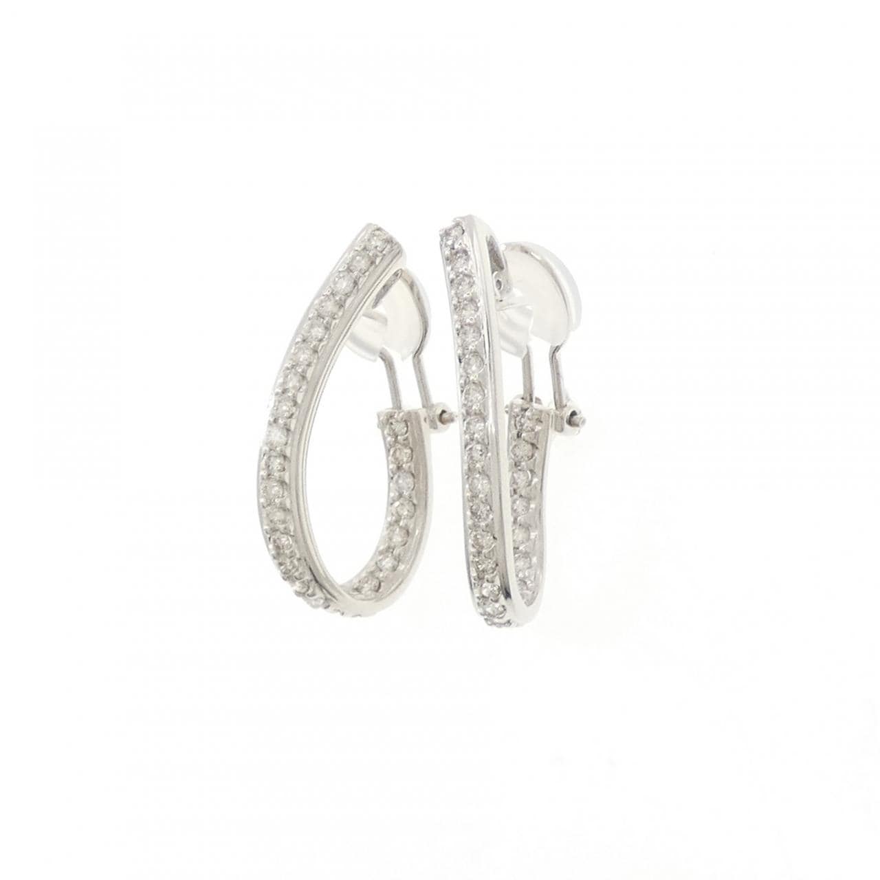 K18WG ダイヤモンド ピアス/イヤリング 1.00CT