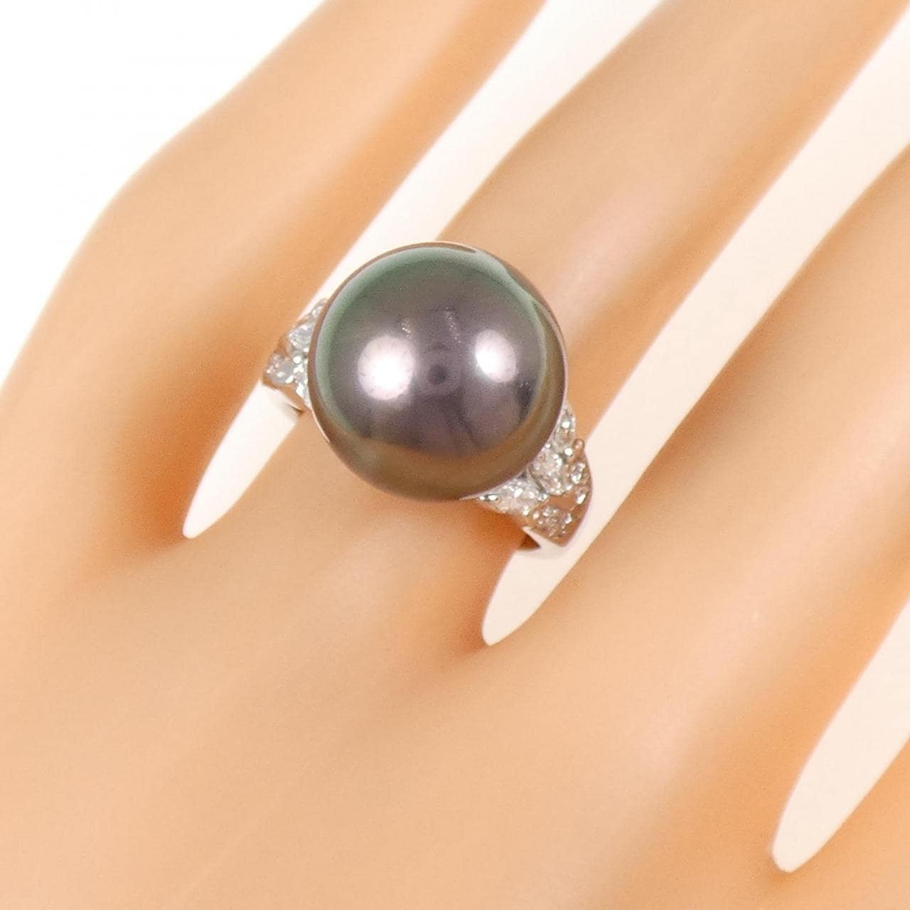 PT900 黒蝶パール リング 13.0mm