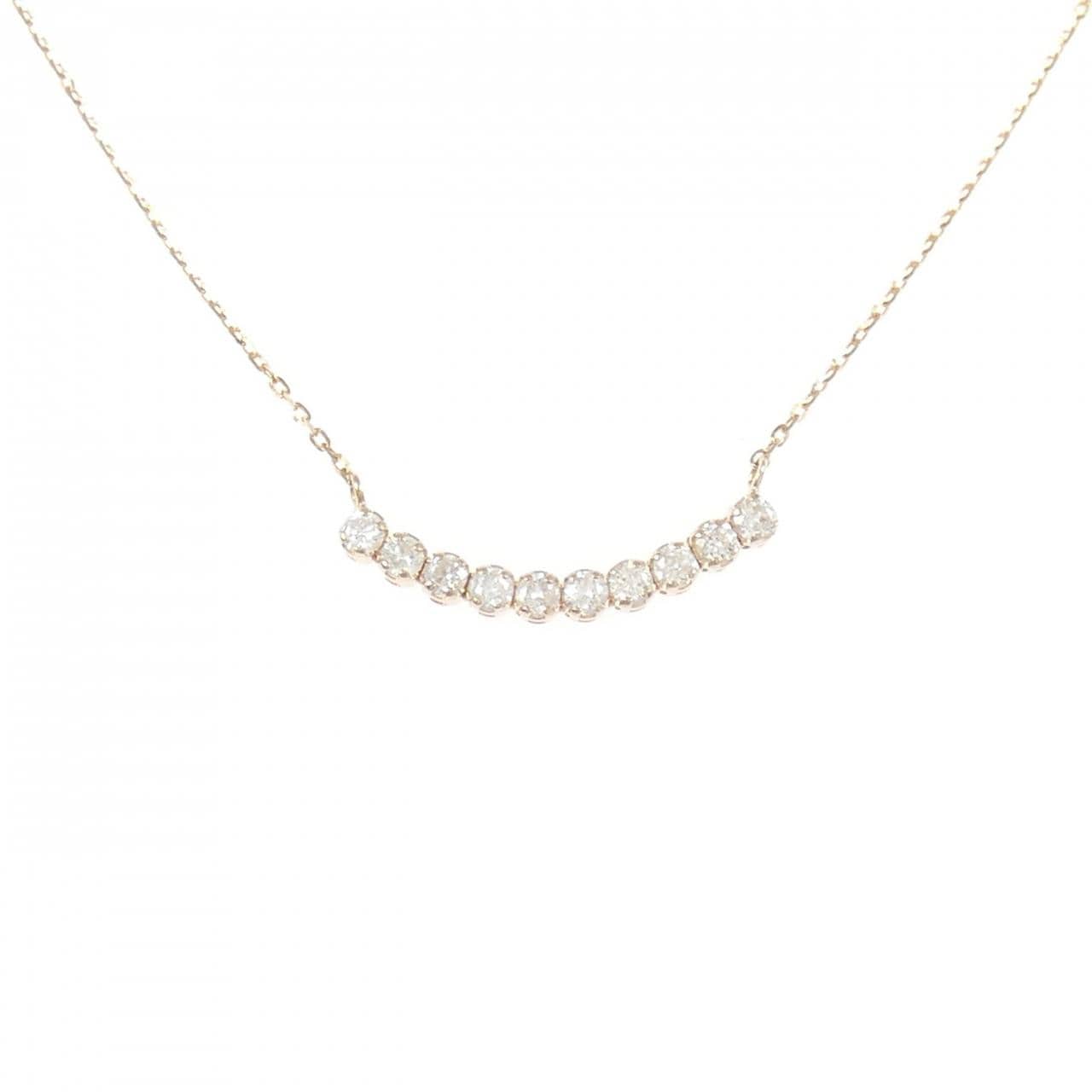 K18PG ダイヤモンド ネックレス 0.20CT