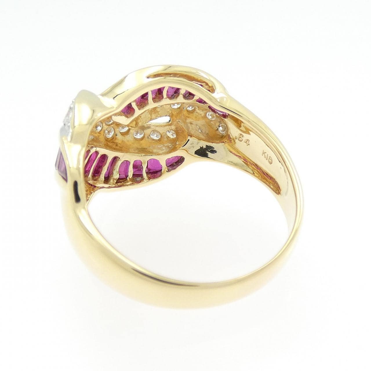 K18YG/K18WG Ruby Ring 1.93CT