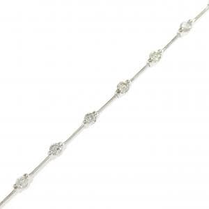 K18WG ダイヤモンド ブレスレット 1.00CT