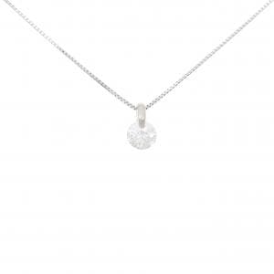 PT900/PT850 ソリティア ダイヤモンド ネックレス 0.72CT