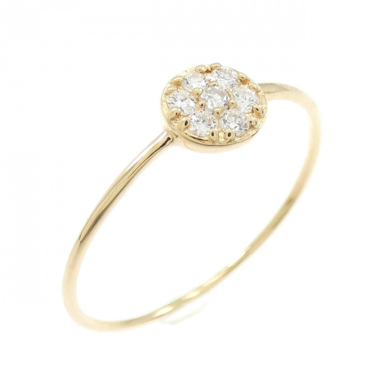 【リメイク】K18YG ダイヤモンド リング 0.10CT