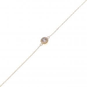 K18PG ダイヤモンド ブレスレット 0.15CT