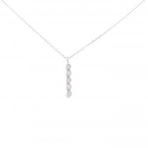 K18WG ダイヤモンド ネックレス 0.12CT