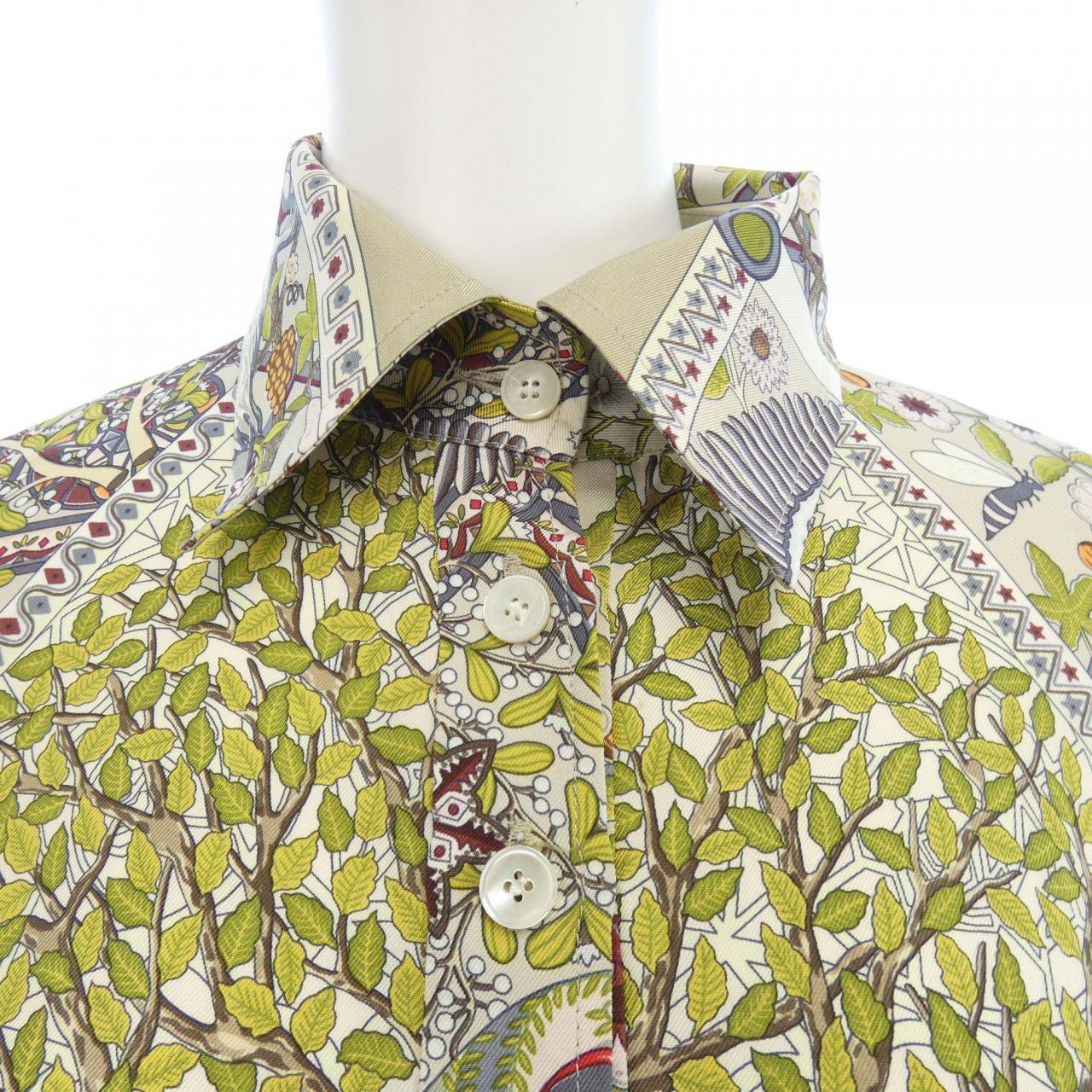 vintage HERMES AXIS MUNDI 斜纹 Reine 上衣