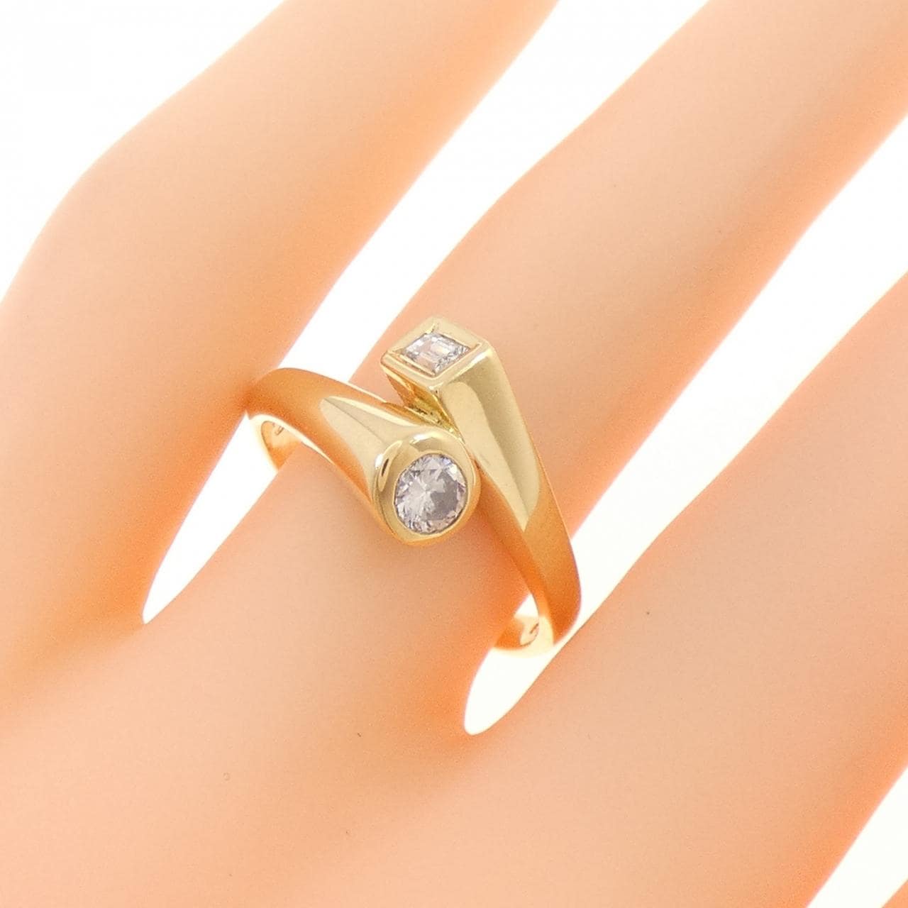 K18YG ダイヤモンド リング 0.29CT