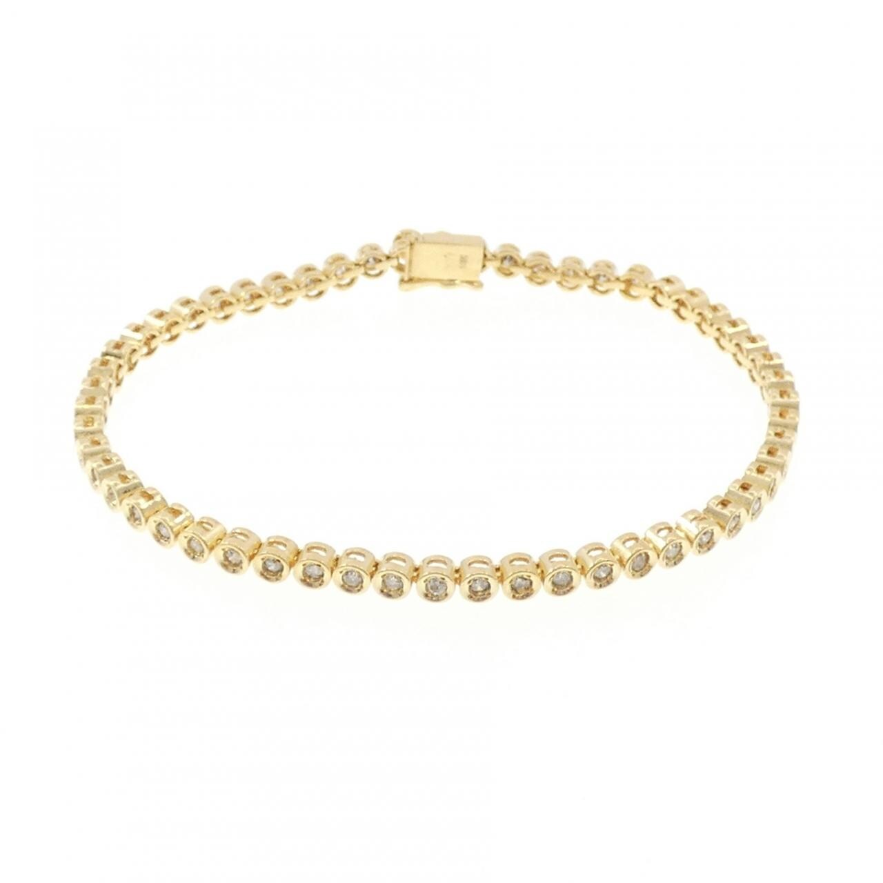 K18YG ダイヤモンド ブレスレット 1.00CT
