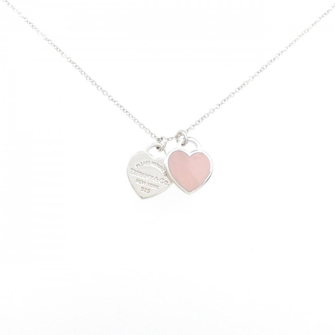 TIFFANY Return to TIFFANY Mini Double Heart Tag Necklace