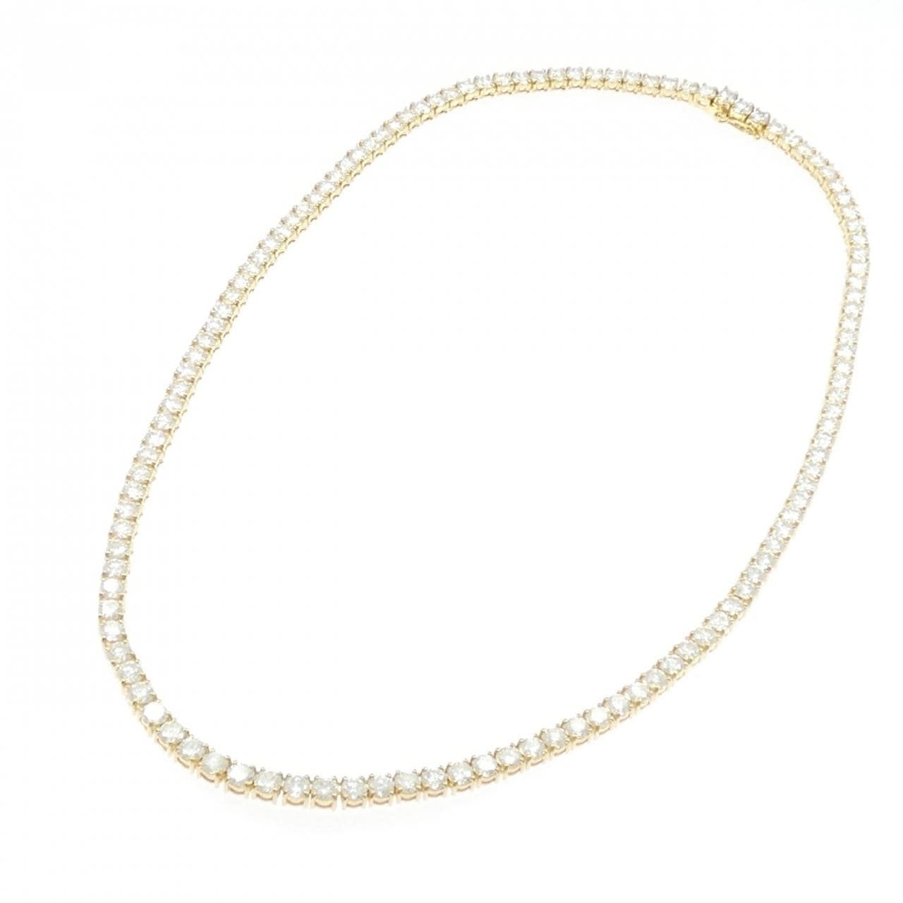 K18YG ダイヤモンド ネックレス 18.16CT