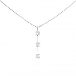 PT850 スリーストーン ダイヤモンド ネックレス 0.30CT