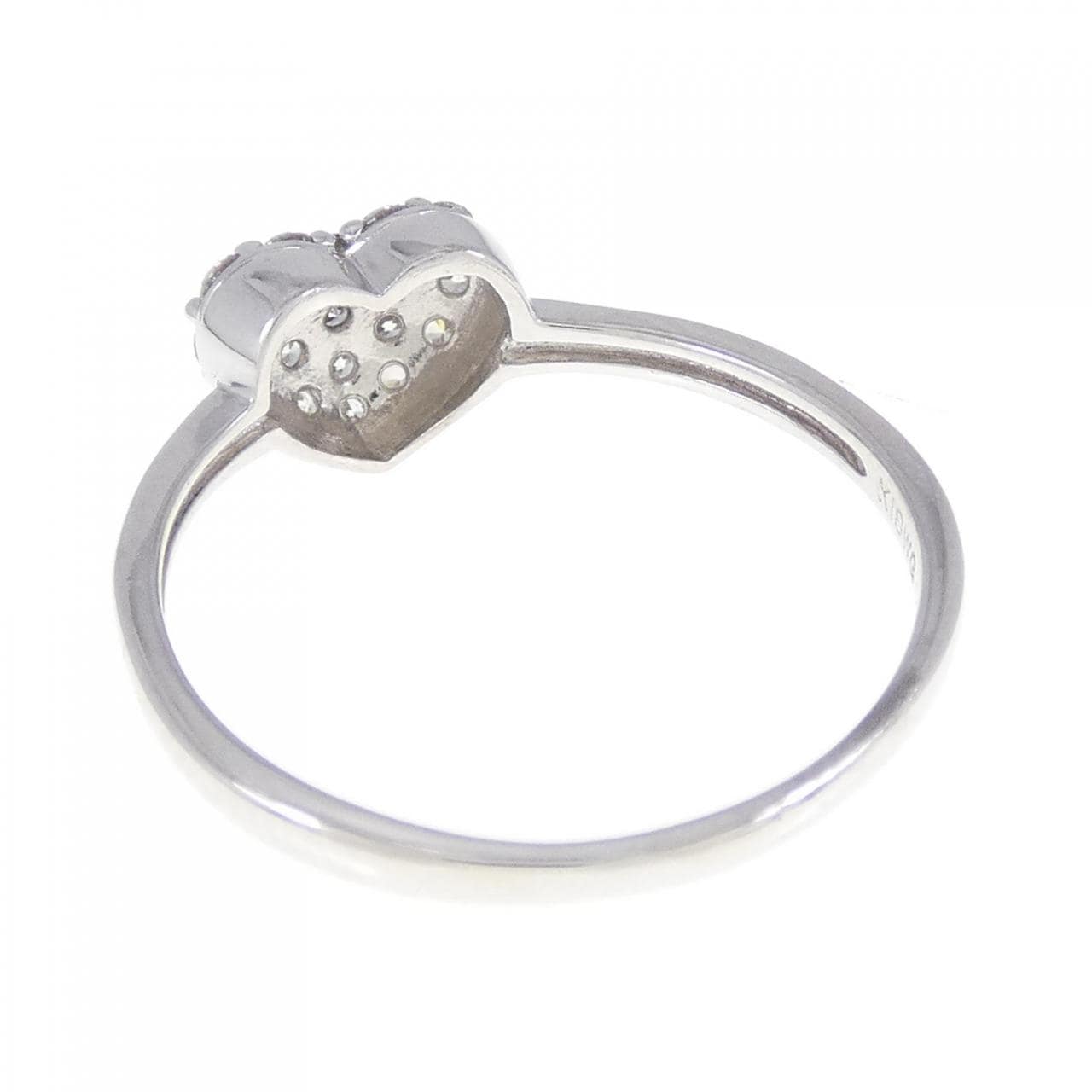 K18WG heart Diamond ring 0.25CT