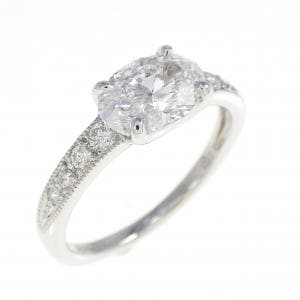 【リメイク】PT900 ダイヤモンド リング 1.122CT D SI2 オーバルカット