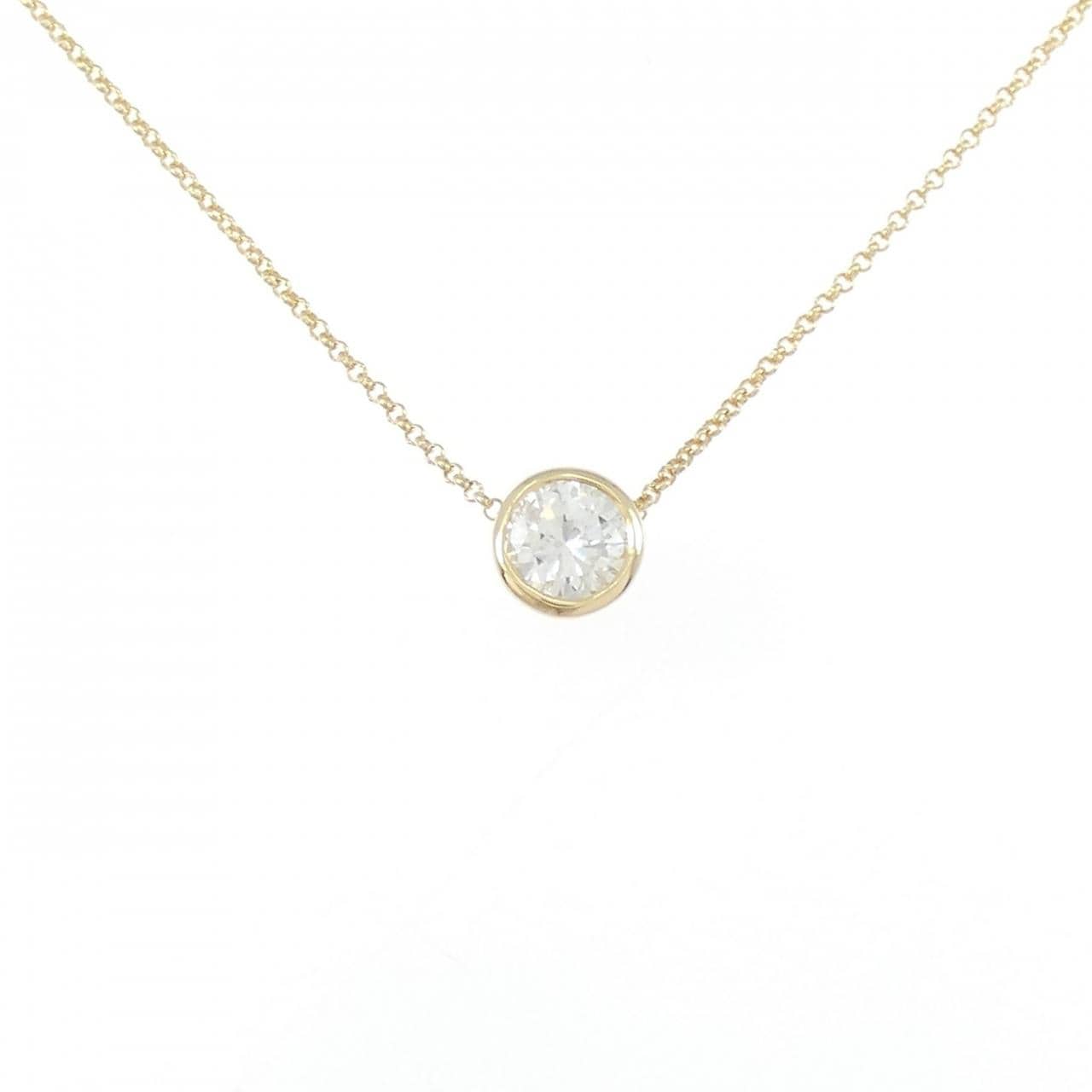 K18YG ソリティア ダイヤモンド ネックレス 0.591CT