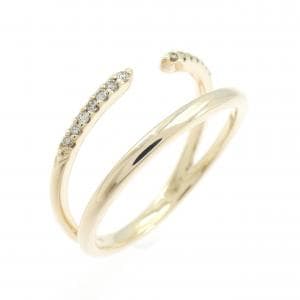 K10YG ダイヤモンド リング 0.07CT