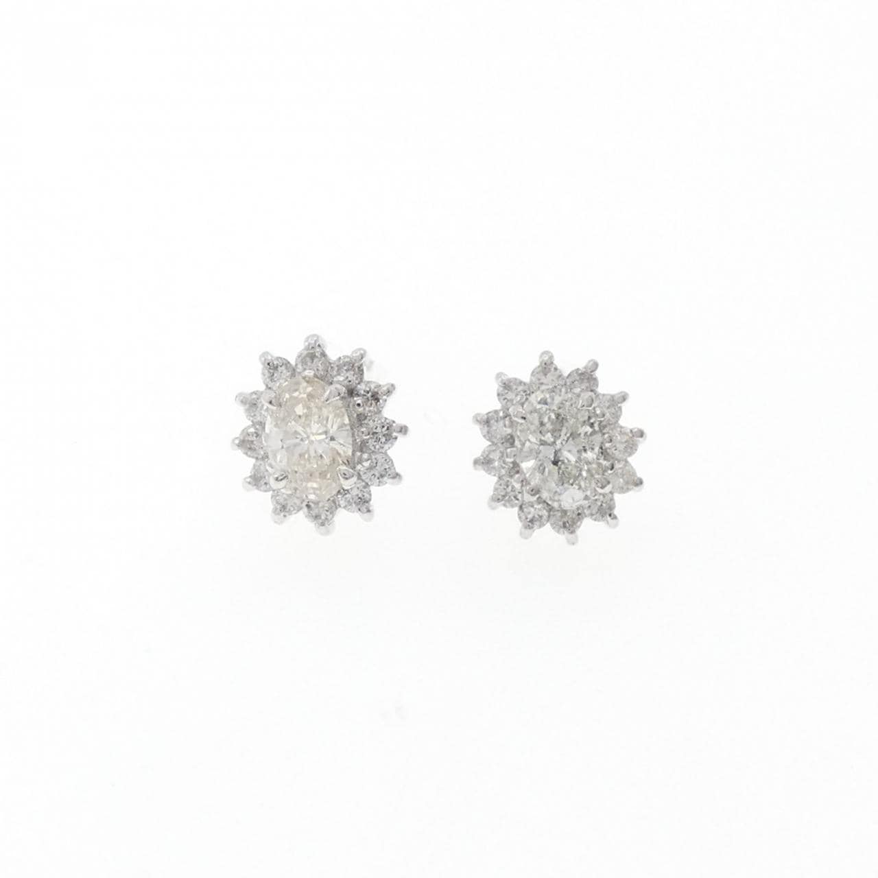 PT900 ダイヤモンド ピアス 0.49CT