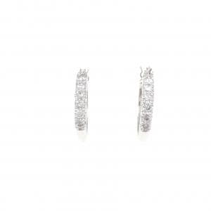 K18WG ダイヤモンド ピアス 0.2CT