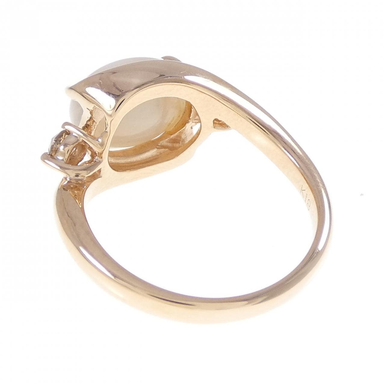 K18PG サンゴ リング 2.94CT